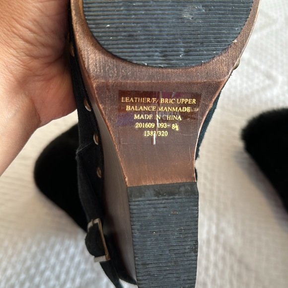 Colin Stuart Black Faux Fur & Suede Leather Studded Booties Size 8.5 - Picture 14 of 14